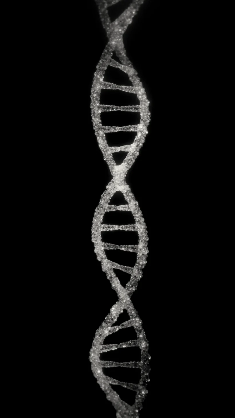 Abstract DNA double helix — a symbol of regenerative cellular care in the IBC Longevity Program